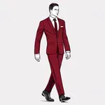 maroon suit image